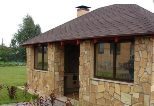 Плитняк златолит жёлтый для фасада 1,5-3 см купить в Горно-Алтайске