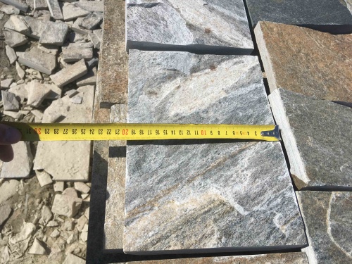 Плитка пилёная златолит Уральский для цоколя, отмостки купить в Горно-Алтайске